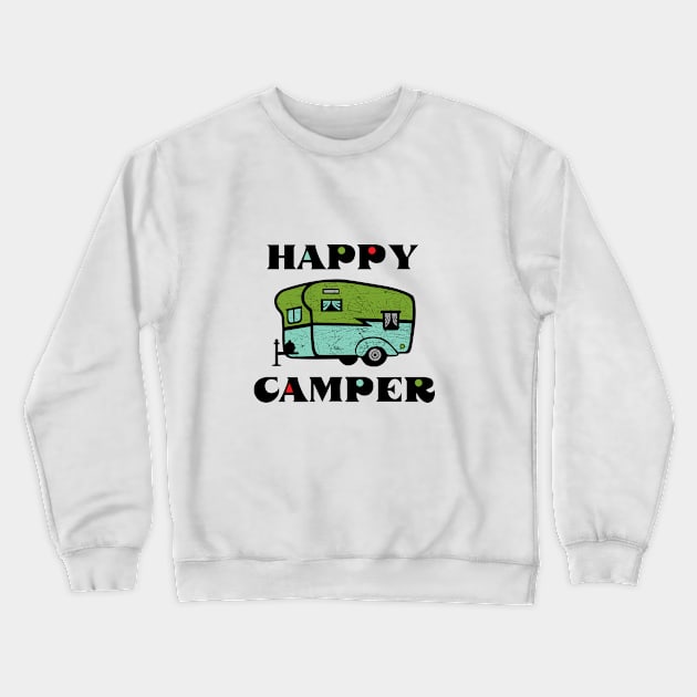 Happy Camper Crewneck Sweatshirt by Andibird